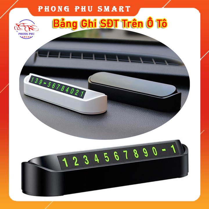 Bảng Ghi Số Điện Thoại Trên Ô Tô Được Làm Bằng Nhựa ABS Cao Cấp Giúp Ghi Chú Số Điện Thoại Gắn Trên Taplo Khi Đỗ Xe Hơi