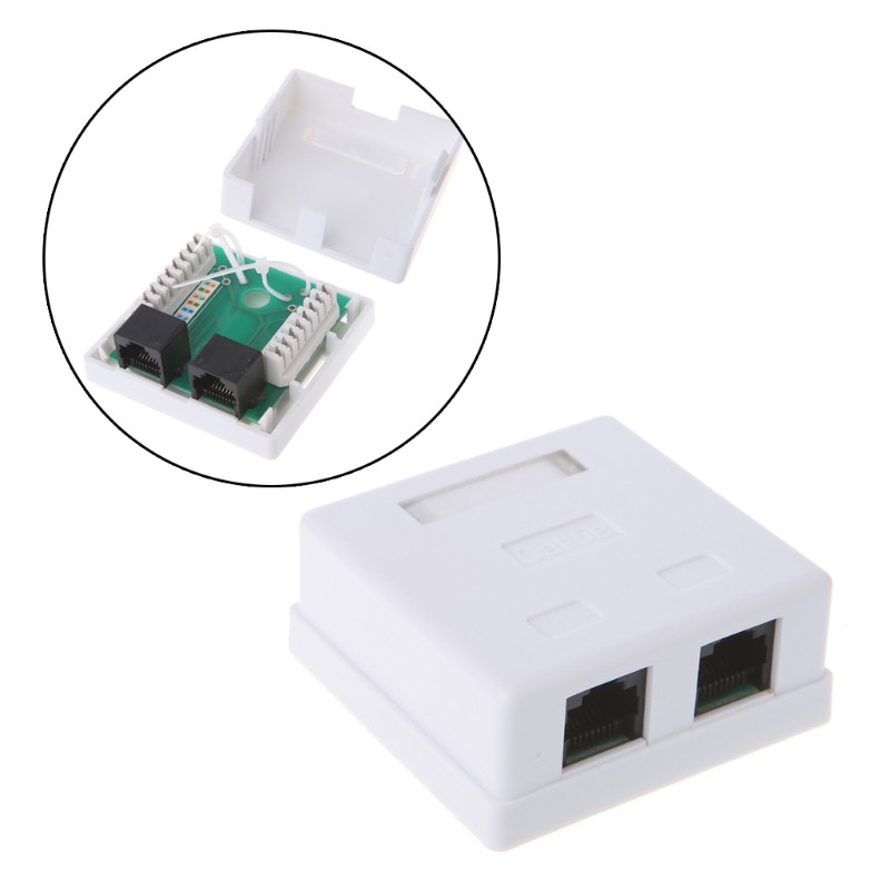 Hộp nối dây mạng LAN 2 cổng RJ45