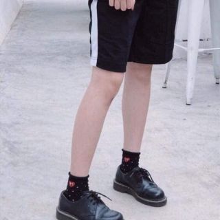 Quần short line, form unisex (ảnh thật)