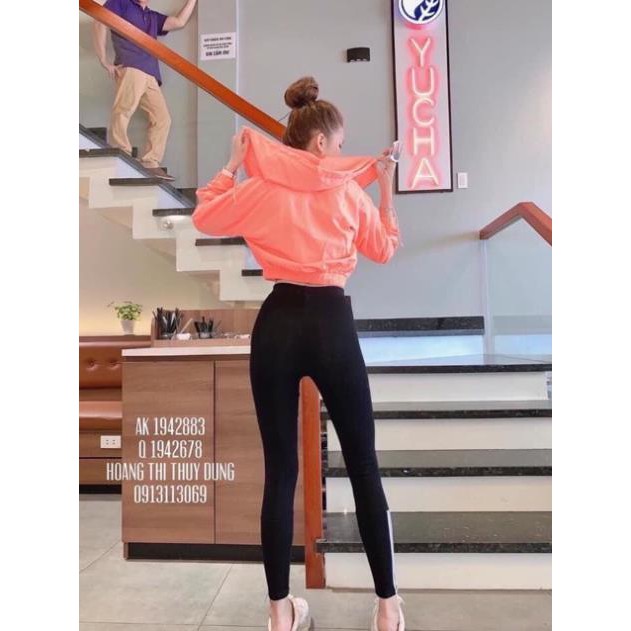 Áo khoác nữ dù lửng 1 lớp màu cam | BigBuy360 - bigbuy360.vn