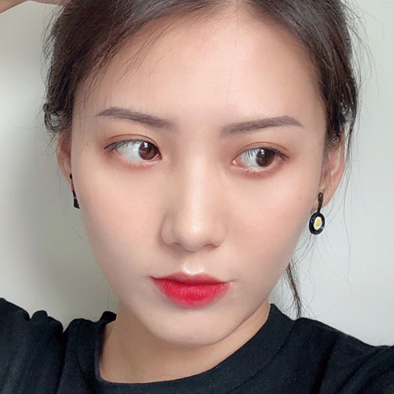 1 Đôi Khuyên Tai Không Đối Xứng Hình Chảo Chiên / Trứng Chiên Mi