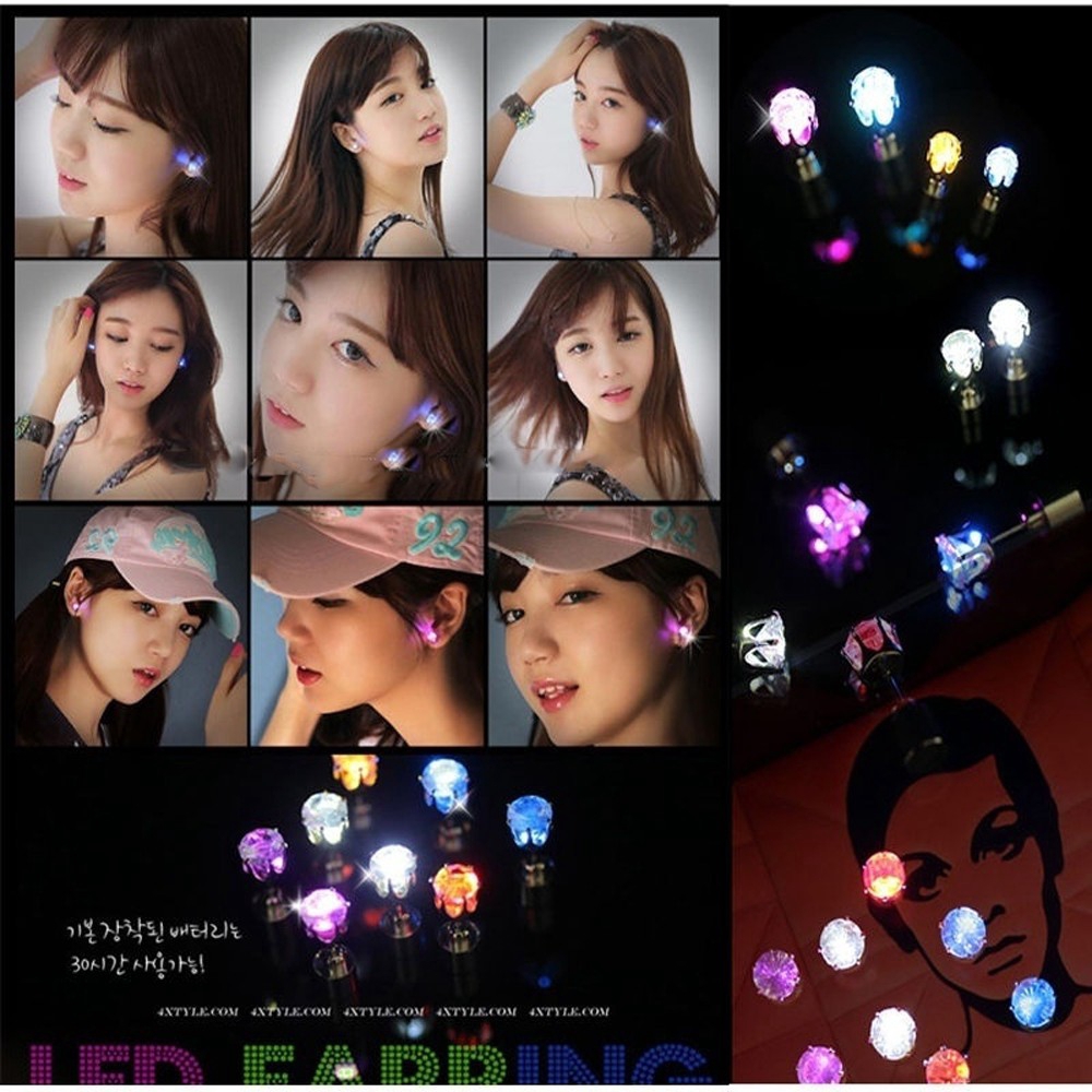 MXGOODS New Hot Sale Cool Colorful Dazzling Earring Ear Stud Fine Jewelry