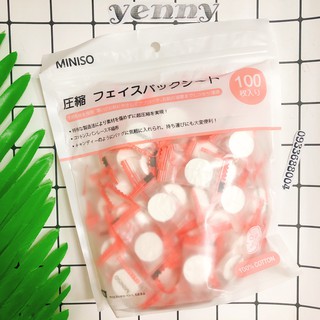 Mặt Nạ Dạng Viên Nén MINISO JAPAN 100 Viên