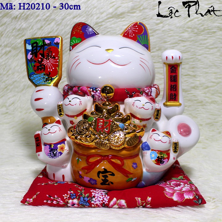 Mèo thần tài vẫy tay - cao 30cm