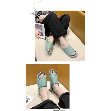 Giày sandal nữ đi học đế cao 3 phân ulzzang đẹp HAVAVA SD006