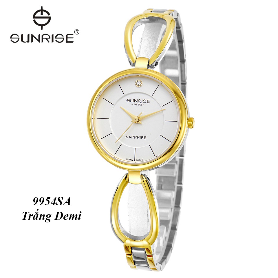 Đồng hồ nữ siêu mỏng Sunrise 9945SB và 9954SA kính Sapphire chống xước chống nước tố | BigBuy360 - bigbuy360.vn