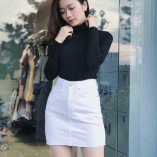 Áo thun gân cổ lọ 50k