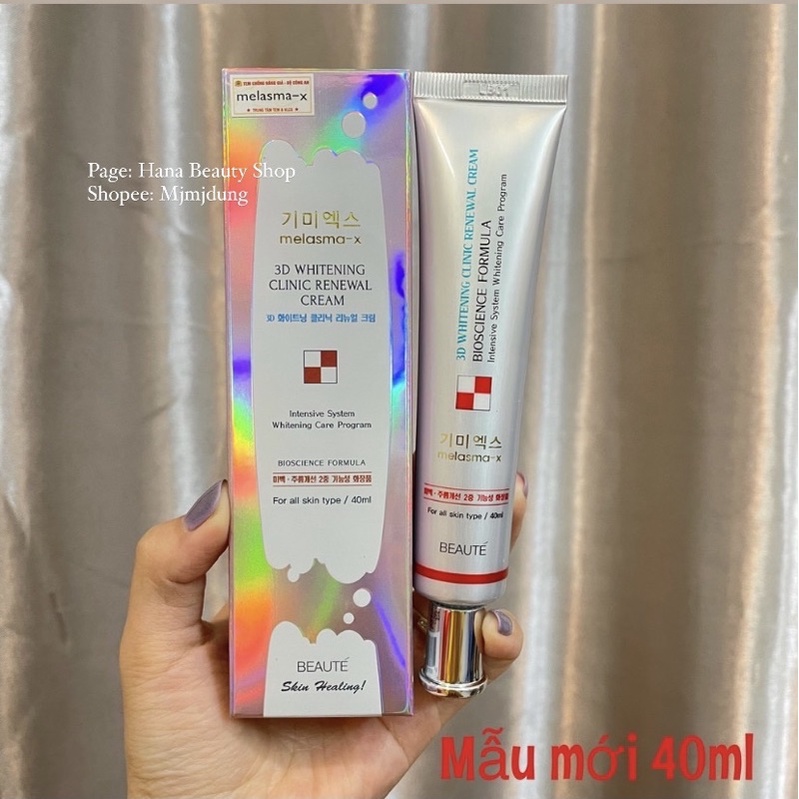 Kem Ngừa Nám Và Tàn Nhang Melasma-X 3D Whitening Clinic Cream
