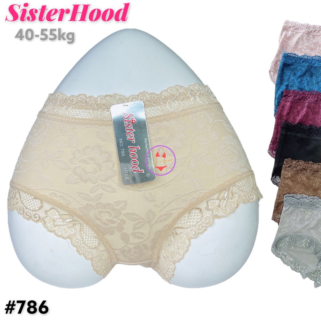 Quần lót Thai Lan SisterHood thun lạnh phối ren siêu mịn FreeSize 40-55kg