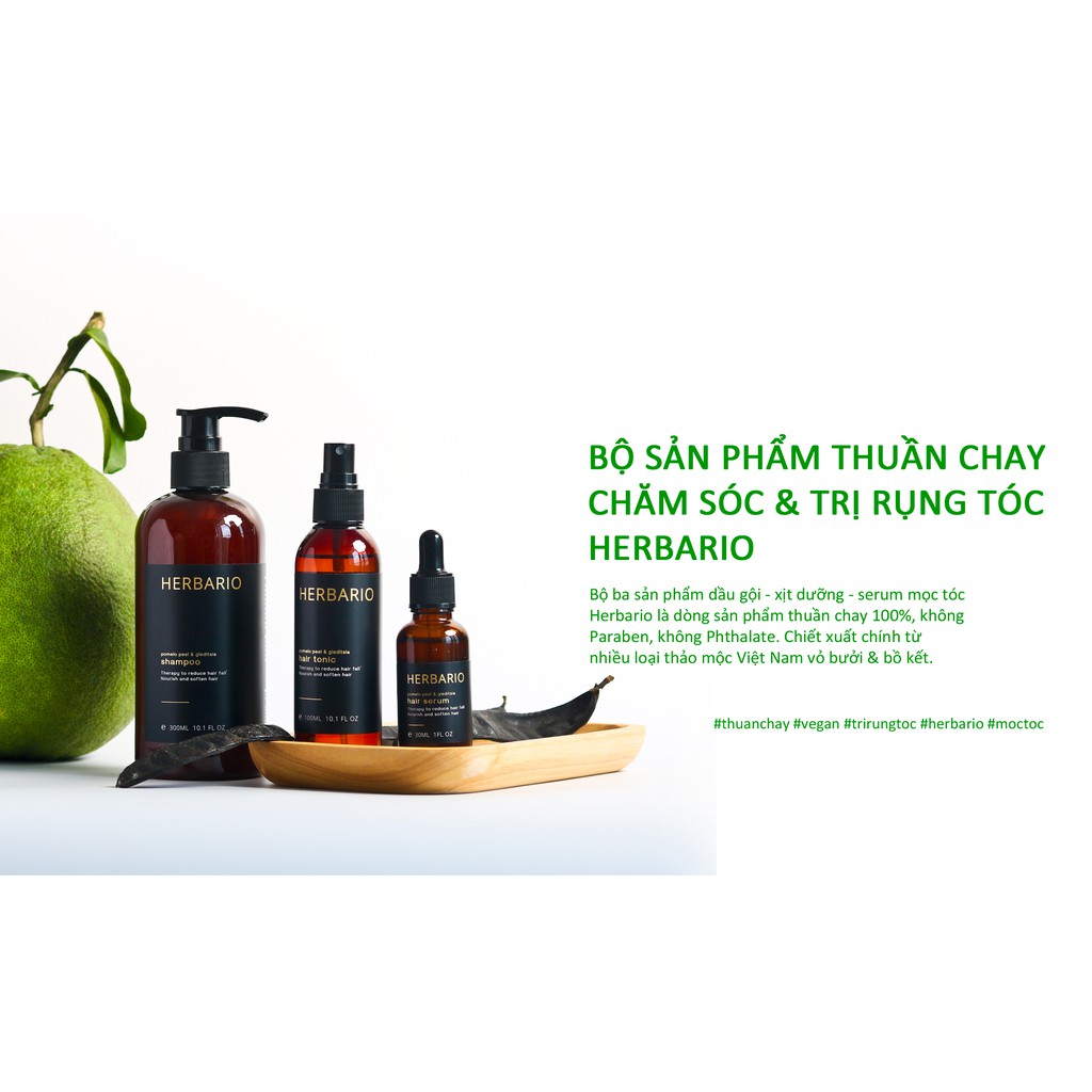 Bộ sản phẩm giúp chăm sóc tóc chuyên sâu: dầu gội 300ml, nước xịt dưỡng 100ml, serum dưỡng tóc 30ml