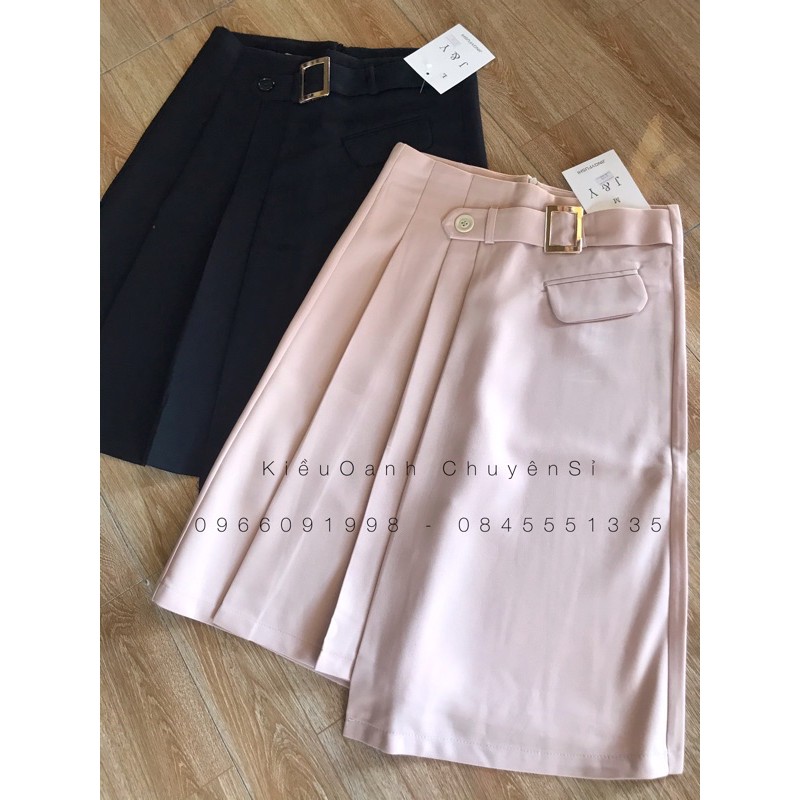 Chân váy xoè dài đai chéo xếp ly QC cực sang | BigBuy360 - bigbuy360.vn