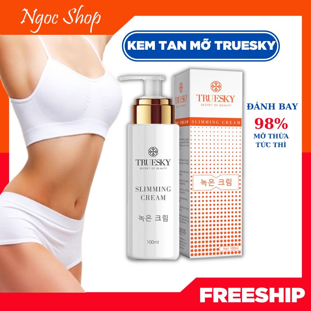 Kem Tan Mỡ Bụng Truesky 💖CHÍNH HÃNG💖 Kem Tan Mỡ Sau Sinh Chiết Xuất Quế Gừng An Toàn Hiệu Quả-NGOCSHOP