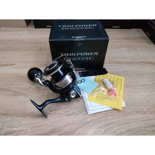 Máy câu cá shimano 2021 twin power sw 6000hg - máy đứng