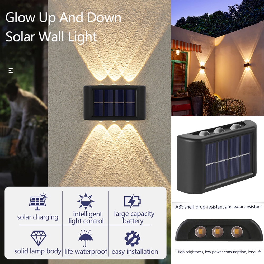 Đèn Led Ngoài Trời 8 Bóng 10 Bóng Sử Dụng Năng Lượng Mặt Trời