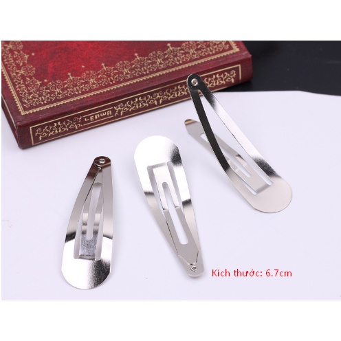 Set 10 phôi kẹp tóc, sườn kẹp tóc nhiều mẫu mã kích thước, màu sắc