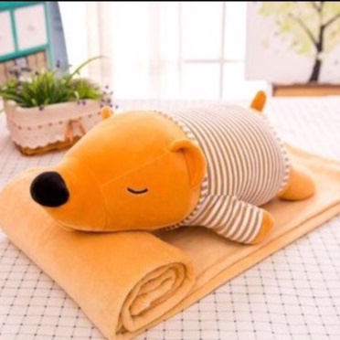 Bộ chăn gối Khủng long, Husky, Gấu, Thỏ Ghome