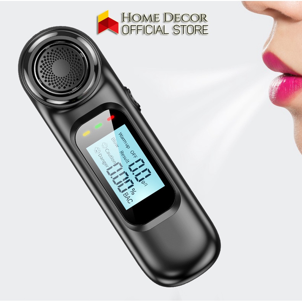 Máy Kiểm Tra Nồng Độ Cồn Mini Cầm Tay Không Cần Thổi Độ Chính Xác Cao Màn Hình LED C7 HOMESTORE