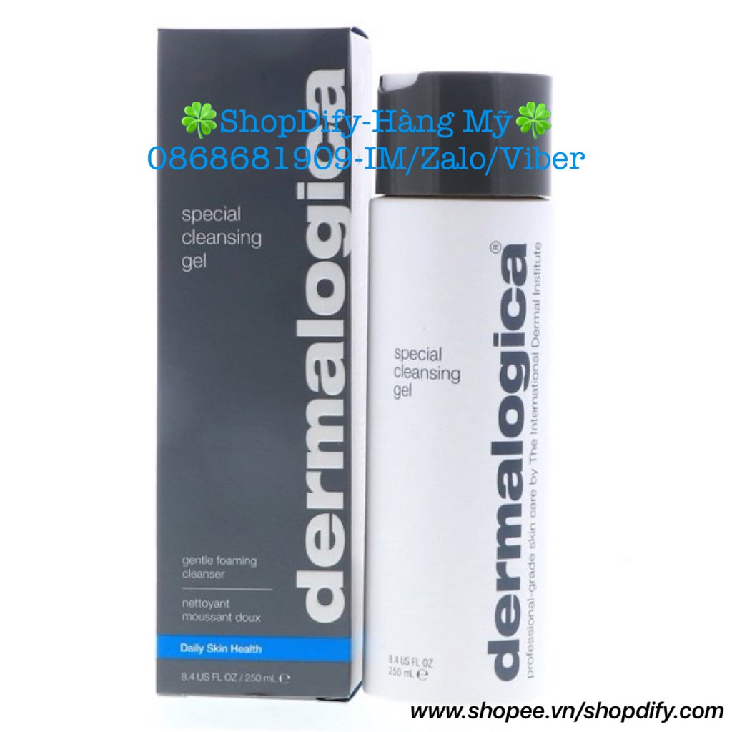 {Hàng Mỹ, nguyên hộp} Sữa rửa mặt DERMALOGICA SPECIAL CLEANSING GEL 250ml 8.4oz