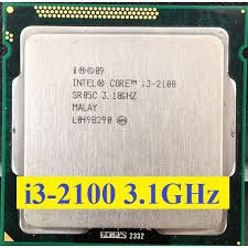 Bộ vi xử lý Intel Core i3 2100 3.1GHz (2 lõi, 4 luồng), Bus 1066/1333MHz, Cache 3MB...