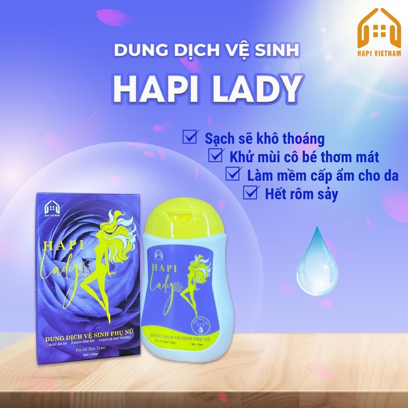 Dung dịch vệ sinh phụ nữ Hapi Lady