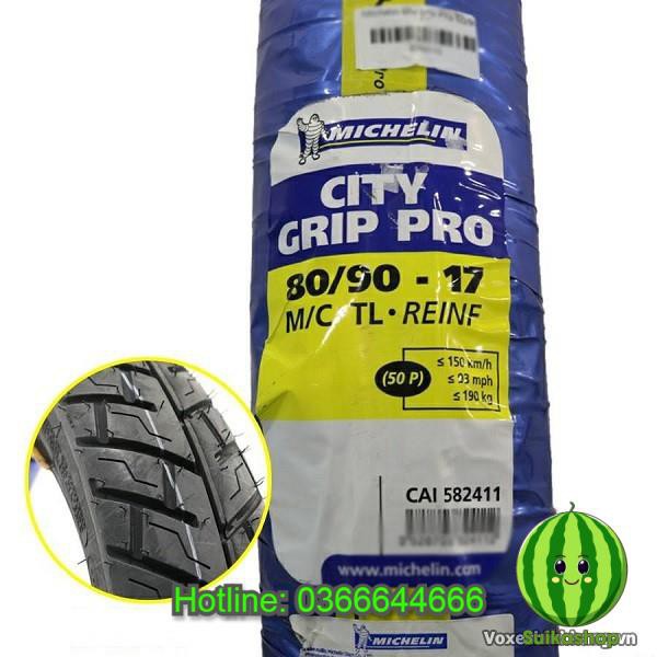 (Lốp) Vỏ xe Michelin City Grip Pro 70/90-17 hoặc 80/90-17 hoặc 90/80-17 _ Lốp Trung Thành