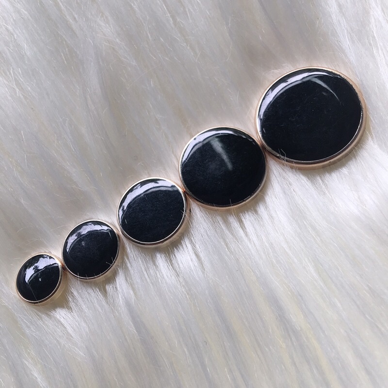 Set 5 NÚT ĐEN TRƠN NHIỀU SIZE
