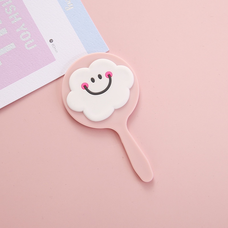 Gương Trang Điểm Mini Cầm Tay Hình Hoạt Hình Dễ Thương Cho Salon Làm Tóc