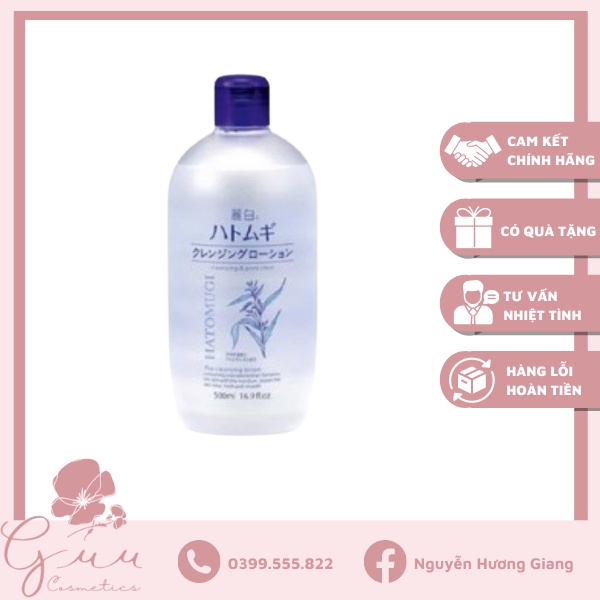 Nước tẩy trang Hatomugi The Cleansing Water 2in1 Nhật Bản