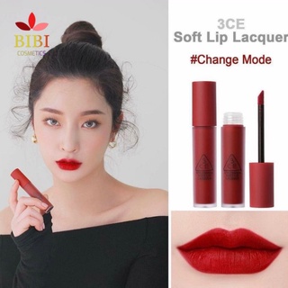 Son 3ce change mode đỏ lạnh soft lip lacquer