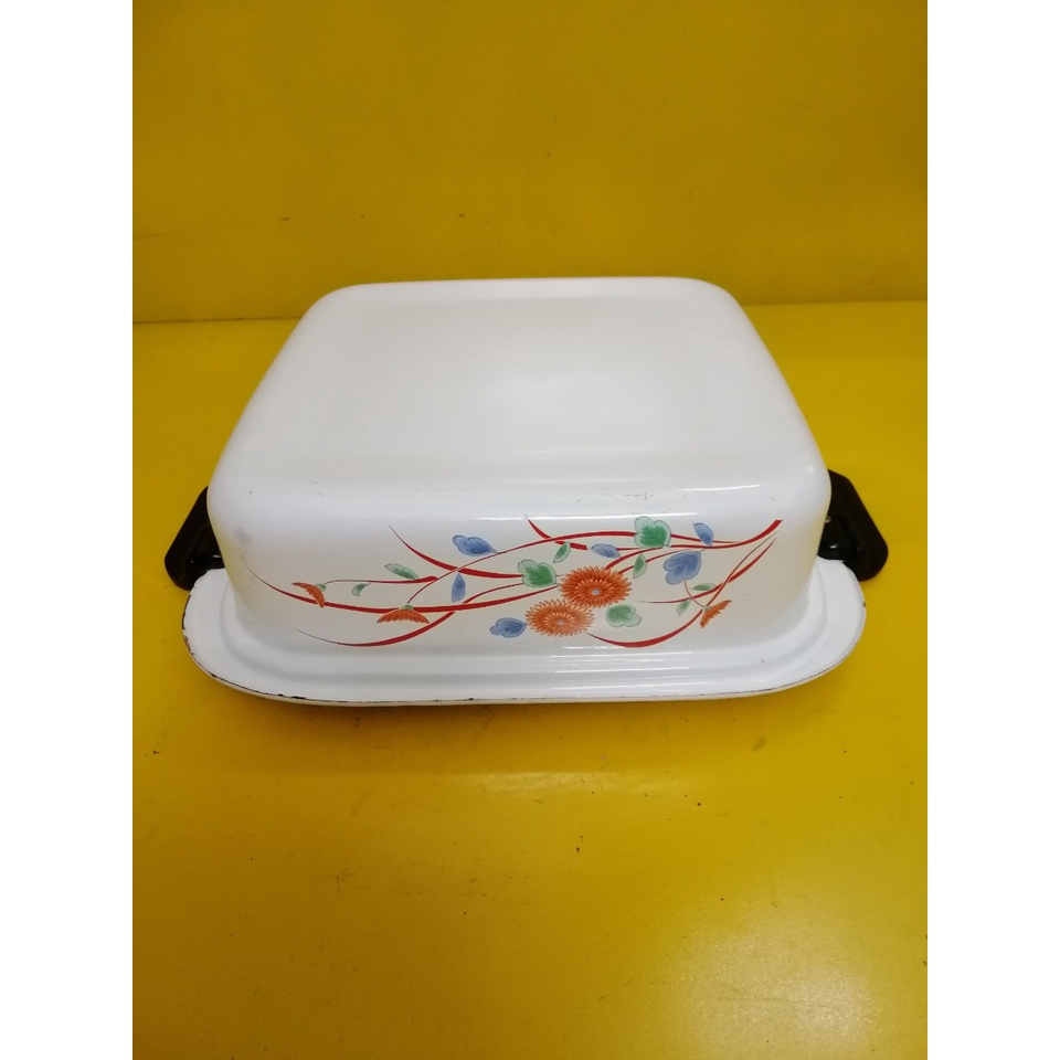 Chảo (nồi) men nội địa Nhật, size 23*24cm, cao 7cm (mã 800), Dùng được bếp từ