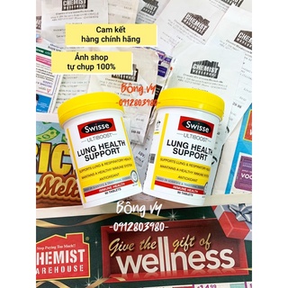 Viên uống bổ phổi tốt nhất nước Úc SWISSE Lung Health Support lọ 90 viên
