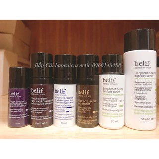 MBC-mini Tinh chất và nước hoa hồng Belif thanh lý