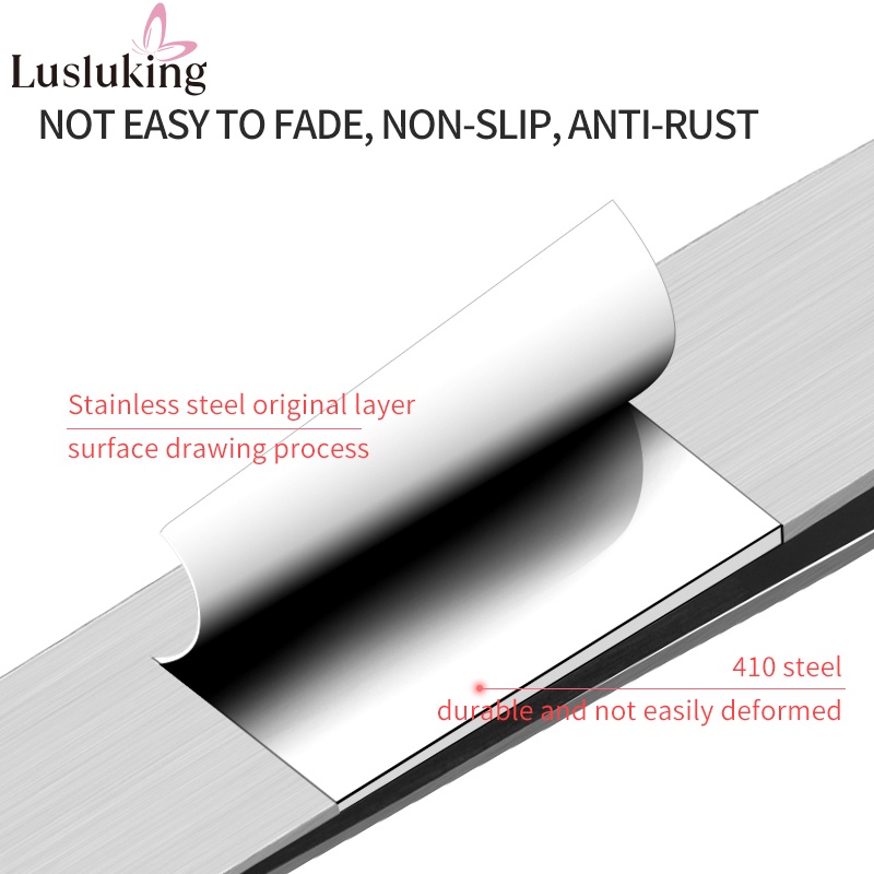 Lusluking Nhíp nhổ lông mày Lusluking bằng thép không gỉ tiện dụng
