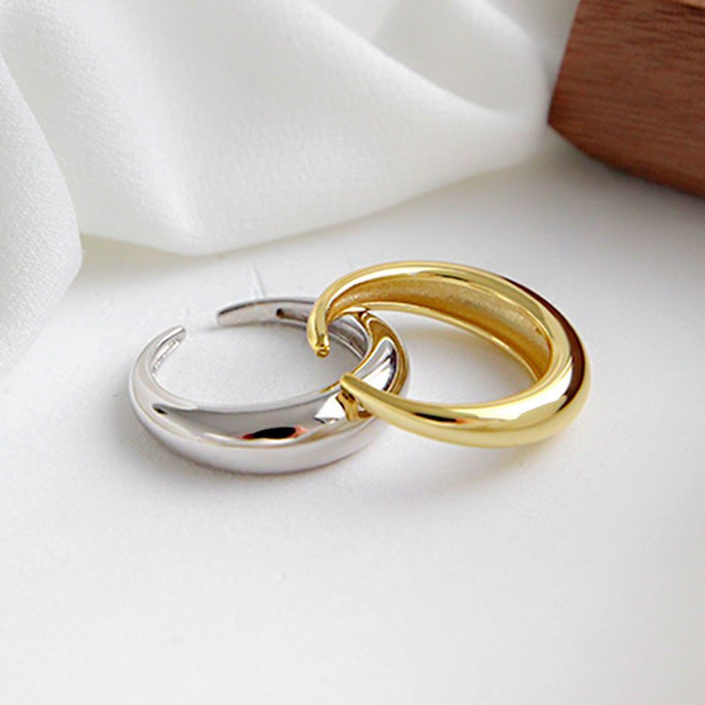 Nhẫn Đeo Tay Kim Loại Đính Đá Thanh Lịch Cho Nữ