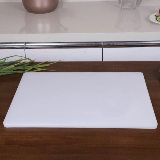 Thớt Nhựa, Thớt Nhựa 40x30 dày 5cm, Thớt Nhựa Màu Trắng, Thớt Nhựa Cao Cấp Nguyên Sinh, Thớt Nhựa Hình Chữ Nhật.