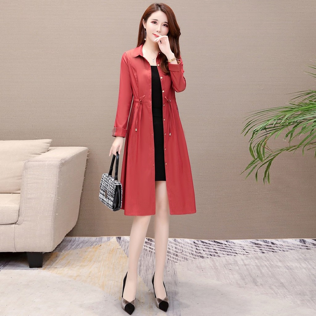 Đầm full size sơ mi cổ đức