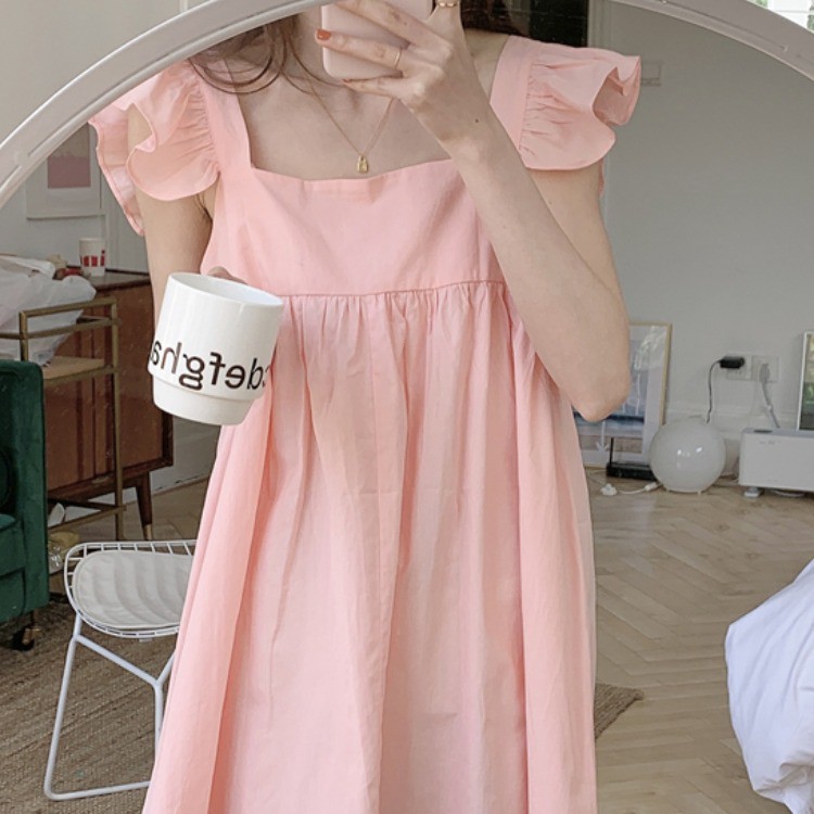 Enda - Váy ngủ phong cách Hàn Quốc Lavonte - Chất liệu Cotton Hàn cao cấp