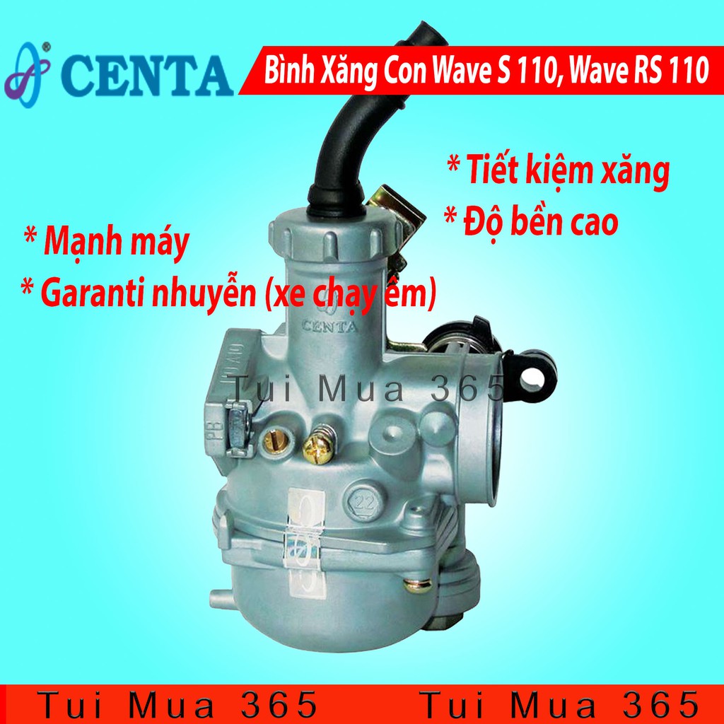 Bình Xăng Con Tiết Kiệm Xăng Xe Honda Wave S110cc - Wave RS 110cc