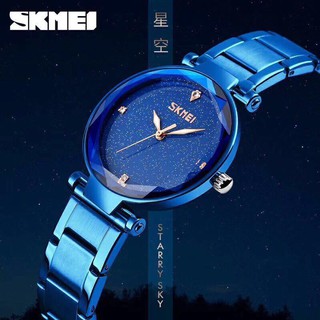 "Nhập Mã 24HWATCH1 Giảm 25K" Đồng Hồ Nữ SKMEI 9180 Nữ Tính HÓT 2019 - Xanh Dương