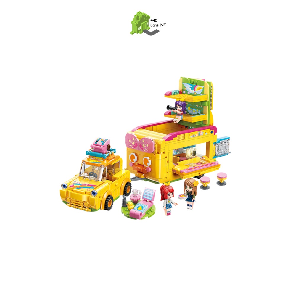 Đồ Chơi Lắp Ráp Cho Bé Gái Qman 31014 Xe Ô Tô Du Lịch Của Cherry 656 Chi Tiết 3 Minifigures Cho Trẻ Từ 6 Tuổi