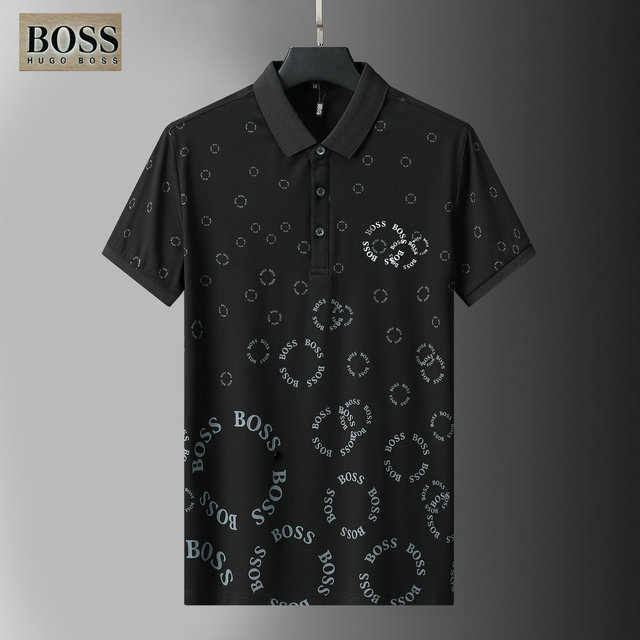 Áo Thun Polo Cotton Ôm Dáng In Logo Hugo Boss Thời Trang Cho Nam