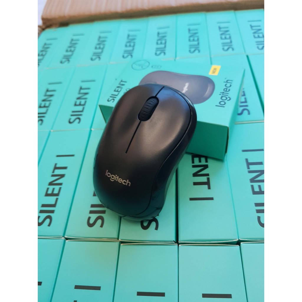 Chuột máy tính không dây Logitech Silent M220 Xanh-Đen-Đỏ | BigBuy360 - bigbuy360.vn