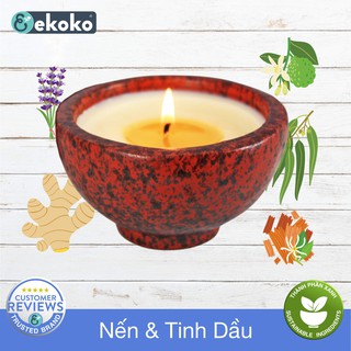 NẾN THƠM TỰ NHIÊN, AN TOÀN - EKOKO NATURAL AROMA CANDLE 150G
