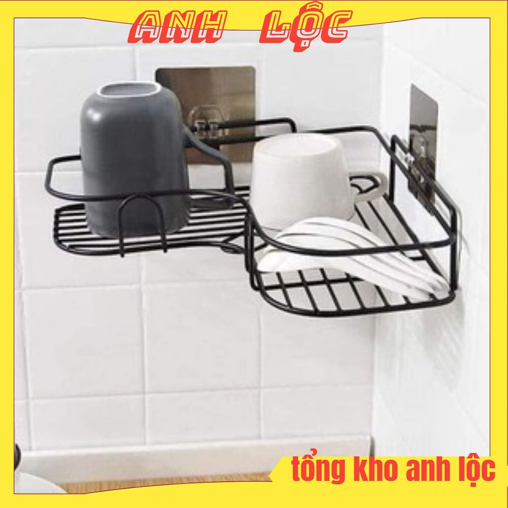 Kệ sắt chữ v để đồ góc nhà tắm