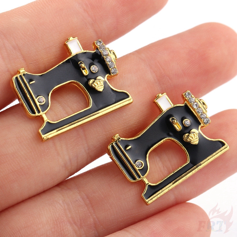 > Ready Stock < ❉ Sewing Machine Cuff Button ❉2Pcs/Pair Fashion Shirt Cufflinks