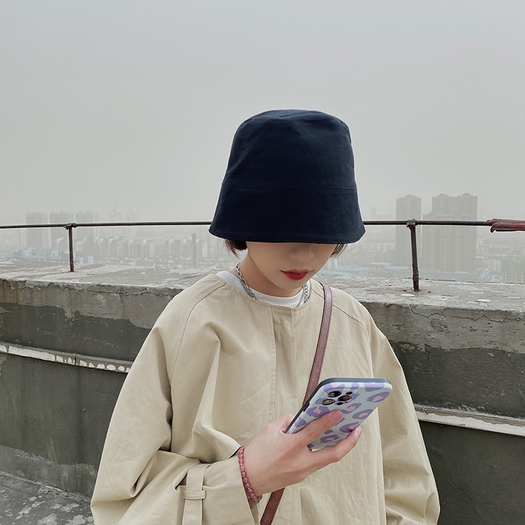 Nón Vành Chống Nắng Màu Trơn Che Mặt Dễ Phối Đồ Thời Trang Mùa Hè Cho Nữ