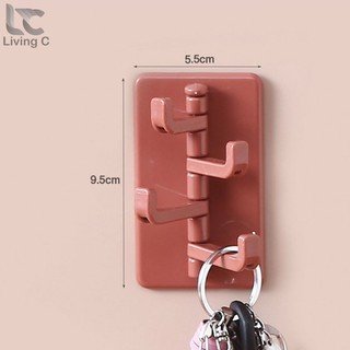 Móc treo dán tường 4 nhánh xoay chắc chắn, bền đẹp-QATE0162
