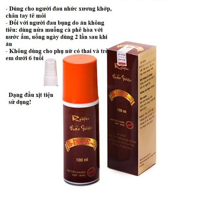 dầu nóng xoa bóp thảo dược an phúc bình