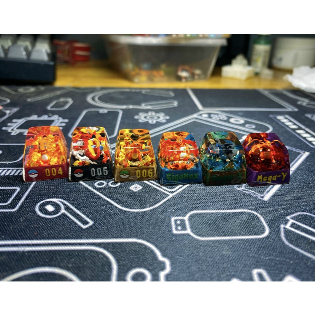 Keycap resin pokemon - nút bàn phím cơ - artisan