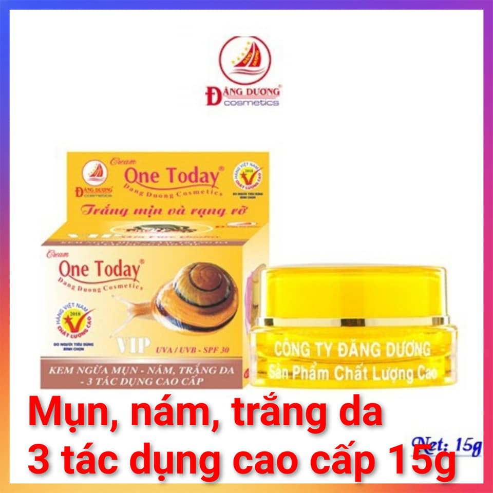 Kem one today mụn nám trắng da 3 tác dụng 15g